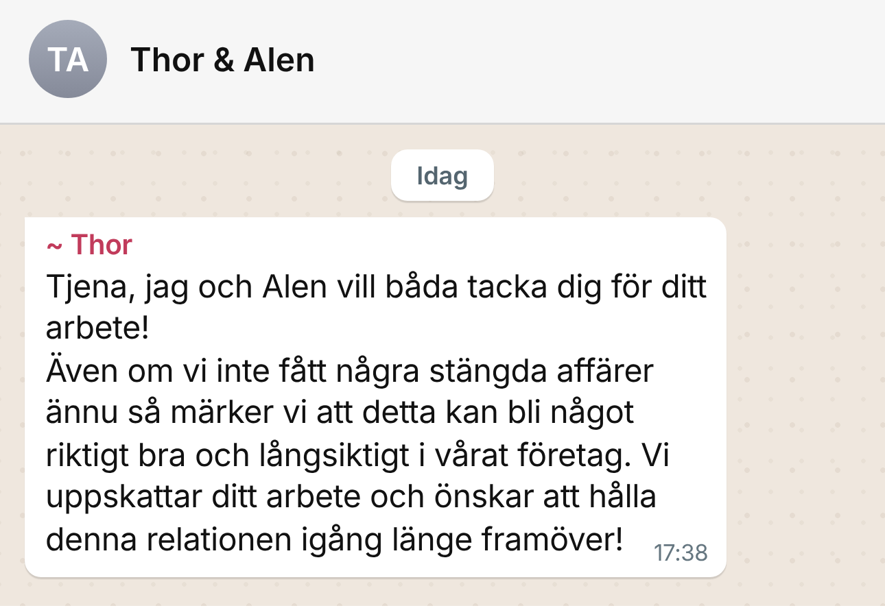 Kundkonversation 14