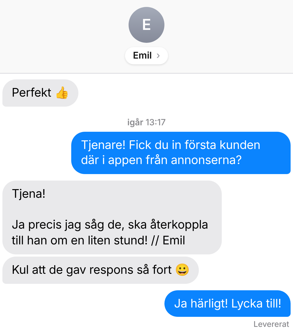 Kundkonversation 17