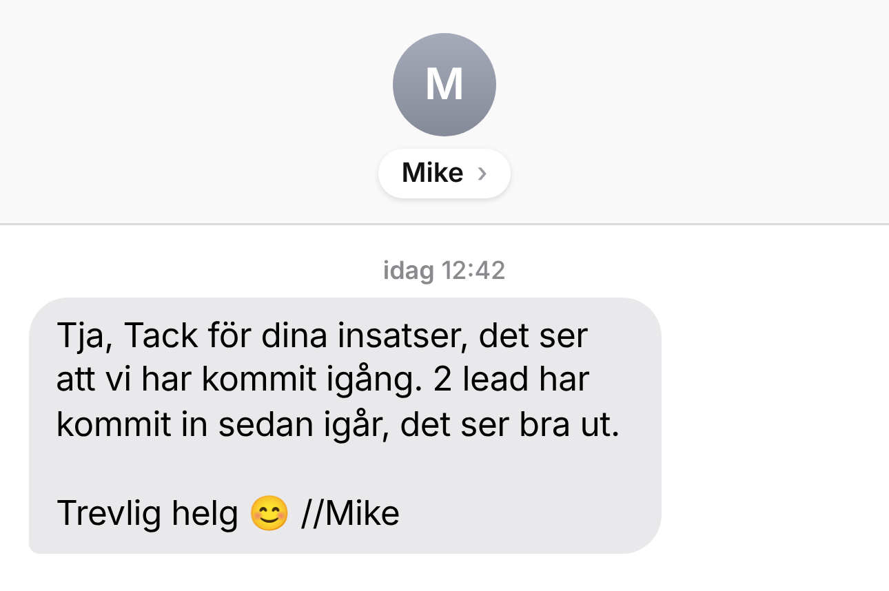 Kundkonversation 10