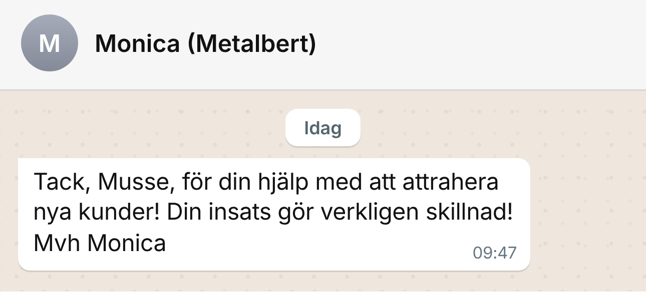 Kundkonversation 19