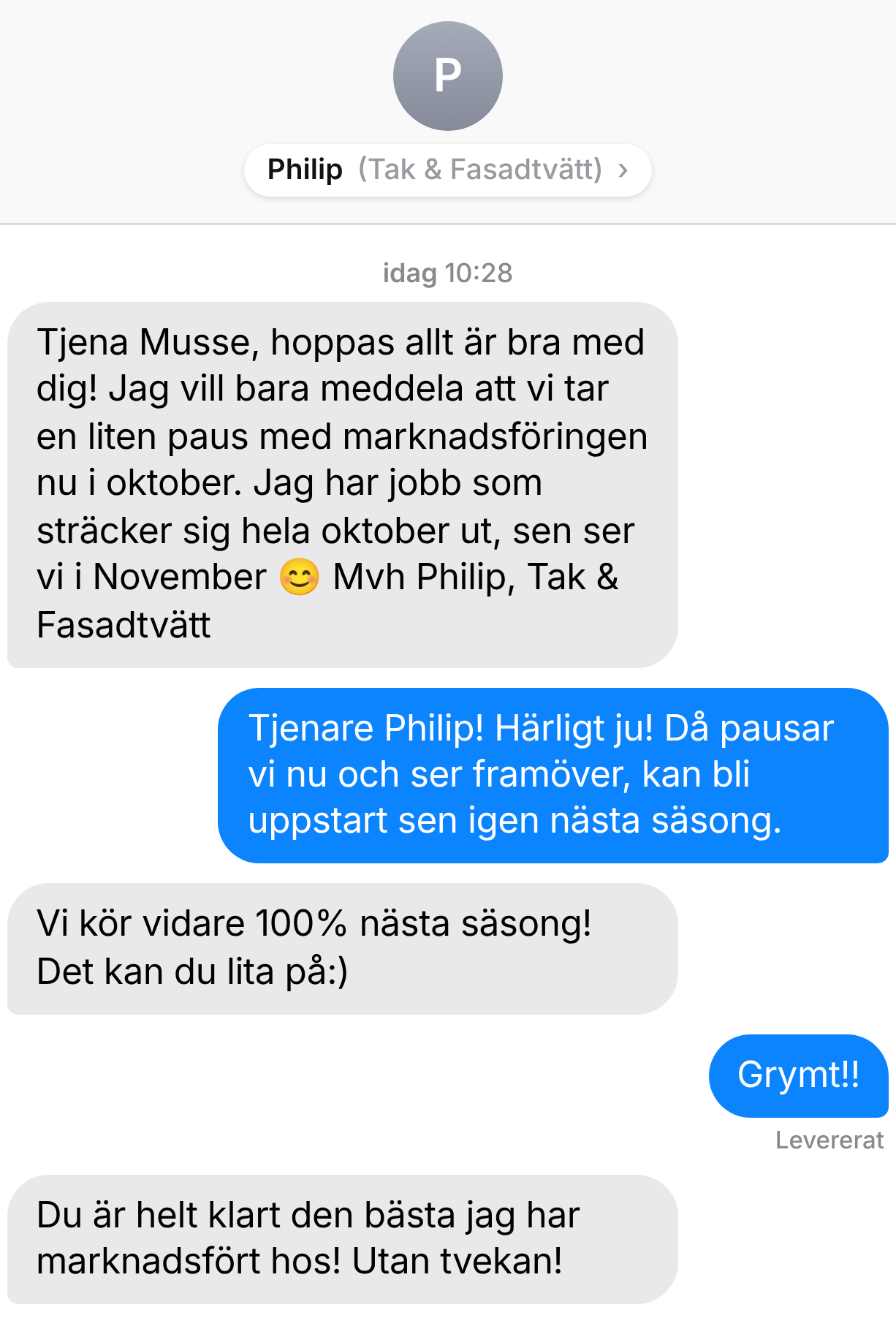 Kundkonversation 16